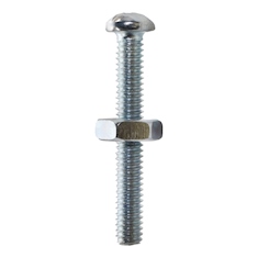 100 TORNILLOS PARA MÁQUINAS 1 1/4 PULGADAS PLATA
