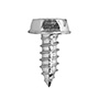 TORNILOS PARA METAL DE 1/2 PULGADA PLATA 100 PIEZAS