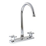 LLAVE PARA FREGADERO DUOMANDO CROMO MANERAL CRUZ 8" AHORRO DE AGUA