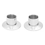 JUEGO DE CHAPETONES PARA LLAVE 6.3 X 3.5 CM PLATA RUGO 2 PIEZAS