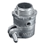 CONECTOR FLEXIBLE RECTO DE 1/2 PULGADA PLATA