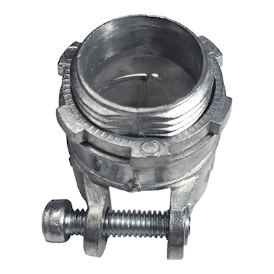 CONECTOR FLEXIBLE RECTO 3/4 DE PULGADAS PLATA