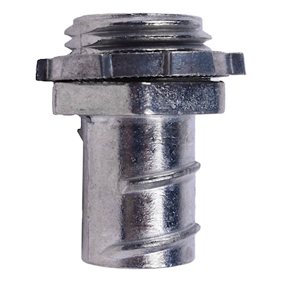 CONECTOR DE ENROSCAR DE 1/2 PULGADA PLATA