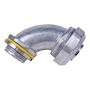 CONECTOR LIQUIDTIGHT CURVO DE 3/4 PULGADA PLATA