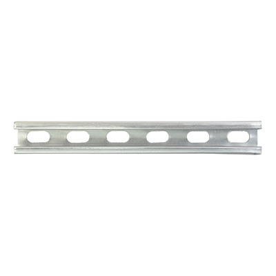 RIEL UNICANAL PERFORADO PLATA