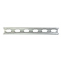 RIEL UNICANAL PERFORADO PLATA