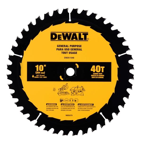 DISCO DE SIERRA CIRCULAR CARBURO PARA MADERA 10" 40 DIENTES
