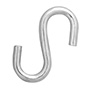 GANCHO "S" VEKER 3/8" GALVANIZADO