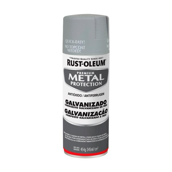 PINTURA EN AEROSOL GRIS GALVANIZADO PARA METAL DE SECADO RAPIDO 454 G