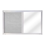 VENTANA CORREDIZA DE ALUMINIO 90X60 IZQUIERDA A DERECHA NATURAL