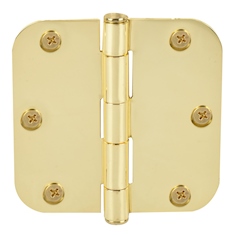 BISAGRA DE CABEZA PLANA 8.89 X 8.89 CM DORADO 2 PIEZAS