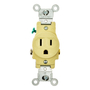 RECEPTÁCULO 15 A 125 VOLTS MARFIL LEVITON