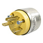 CLAVIJA REDONDA 15 AMPERES 250 VOLTS AMARILLO LEVI