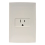 PLACA CON 1 CONTACTO POLARIZADO BLANCO LEVITON CIEN