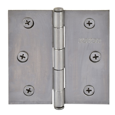 BISAGRA CON CABEZA PLANA 7.62 X 7.62 CM GRIS 2 PIEZAS