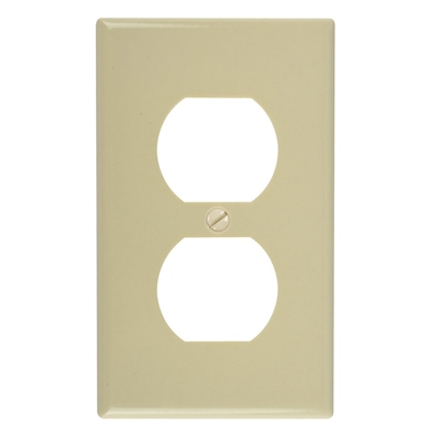 PLACA DE CONTACTO DUPLEX MARFIL