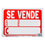 LETRERO DE PLÁSTICO PARA PARED SE VENDE 21.6 X 30.4 CM