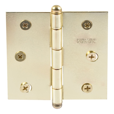 BISAGRA DE CABEZA MEDIA BOLA 3 X 3 PULGADAS LATON