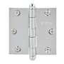 BISAGRA CON CABEZA DE BOLA 7.62 X 7.62 CM PLATA 2 PIEZAS