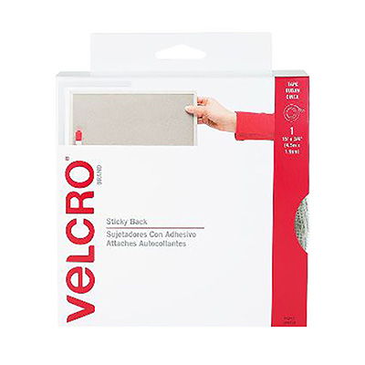 SUJETADORES CON ADHESIVO 1.9 X 450 CM BLANCO