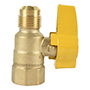 LLAVE DE CONTROL RECTA 1/2" DE LATÓN