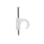 GRAPA PARA CABLE REDONDO 0.7 X 1.9 CM TRANSPARENTE THORSMAN