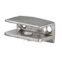 MÉNSULA PARA REPISA TIPO FLAC FIJACION PARA CRISTAL 3 CM 2 PIEZAS METAL PLATEADO