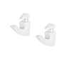 MÉNSULA PARA REPISA SCOOP DE 6 CM 20 KG DE CARGA 2 PIEZAS METAL BLANCO