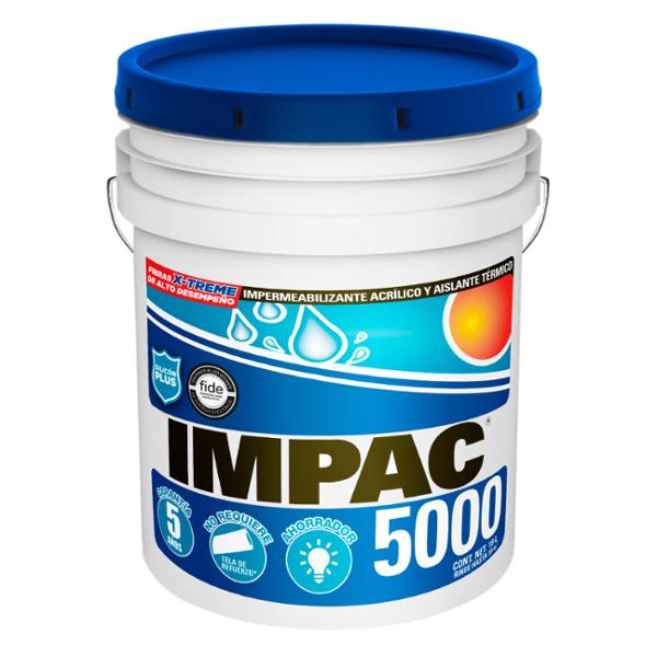 IMPERMEABILIZANTE ACRÍLICO FIBRATADO IMPAC 5000 5 AÑOS TERRACOTA 19 L