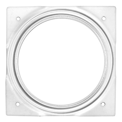 BASE GIRATORIA CUADRADA 15.2 CM PLATA SOPORTA 227 KG