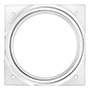 BASE GIRATORIA CUADRADA 15.2 CM PLATA SOPORTA 227 KG