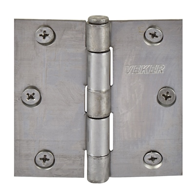 BISAGRA DE CABEZA MEDIA BOLA 7.62 X 7.62 CM PLATA 2 PIEZAS