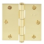 BISAGRA DE CABEZA PLANA 8.89 X 8.89 CM DORADO 2 PIEZAS
