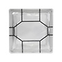 VIDRIO BLOCK DECO OCTAGONAL 19 X 19 X 8 CM INDEX