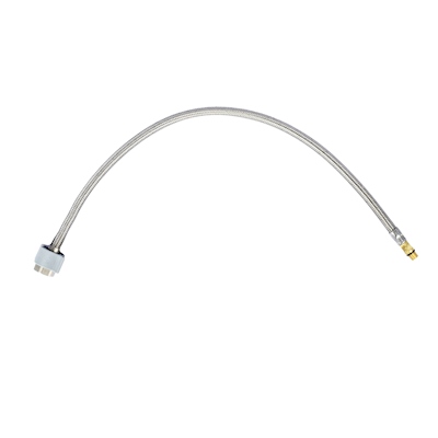 MANGUERA FLEXIBLE PARA AGUA DE ACERO 0.55M 3/8" X 1/2"
