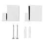 MÉNSULA CLIP PARA REPISA DE 5.1 CM 15 KG DE CARGA 2 PIEZAS METAL BLANCO
