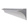 MÉNSULA PARA REPISA TIPO RIEL DE 60 CM 35 KG DE CARGA 1 PIEZA DE ALUMINIO PLATEADO
