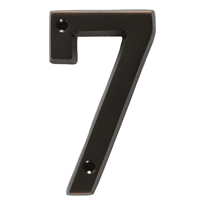 NÚMERO 7 10.1 X 5.5 CM BRONCE