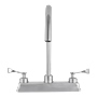 LLAVE PARA FREGADERO DUOMANDO CROMO CUELLO GIRATORIO 8" 3 PRESIONES