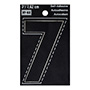 NÚMERO "7" DE VINILO 7.62 CM