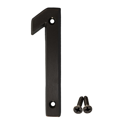 NÚMERO "1" BRONCE ANTIGUO 4"