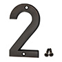 NÚMERO "2" BRONCE ANTIGUO 4"
