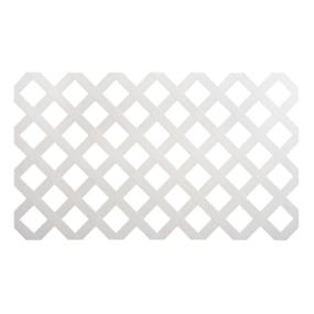 CERCA DIAMOND PLÁSTICO BLANCO 121 X 242 CM