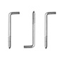 TORNILLO EN L DE 6 x 1.7 CM PLATA 3 PIEZAS