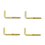 4 TORNILLOS EN L 1 PULGADA DORADO