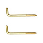 2 TORNILLOS EN L2 1/4PULGADA DORADO