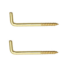 2 TORNILLOS EN L2 1/4PULGADA DORADO