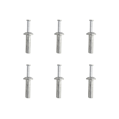 TAQUETE/ANCLAJE DE EXPANSIÓN CON PASADOR GUIA DE 1 PULGADA PLATA 6 PIEZAS