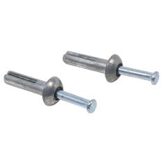 TAQUETE CON PASADOR GUÍA DE 1/4 X 2 PULGADAS PLATA 10 PIEZAS