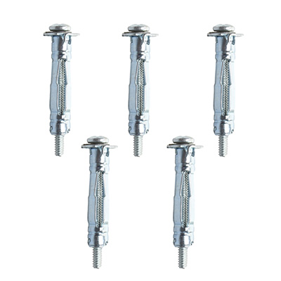 TAQUETE/ANCLAJE DE EXPANSIÓN DE 1/8 DE PULGADA PLATA 5 PIEZAS